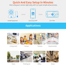 SriHome SH029 3.0 Million Pixels 1296P HD AI Camera, Support Two Way Talk / Motion Detection / Humanoid Detection / Night Vision / TF Card, EU Plug