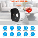 SriHome SH029 3.0 Million Pixels 1296P HD AI Camera, Support Two Way Talk / Motion Detection / Humanoid Detection / Night Vision / TF Card, US Plug