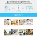 SriHome SH030 3.0 Million Pixels 1296P HD IP Camera, Support Two Way Talk / Motion Detection / Humanoid Detection / Night Vision / TF Card, AU Plug