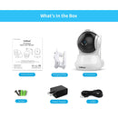 SriHome SH020 3.0 Million Pixels 1296P HD AI IP Camera, Support Two Way Talk / Auto Tracking / Humanoid Detection / Night Vision / TF Card, EU Plug