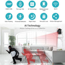 SriHome SH020 3.0 Million Pixels 1296P HD AI IP Camera, Support Two Way Talk / Auto Tracking / Humanoid Detection / Night Vision / TF Card, EU Plug