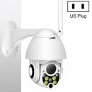 Wireless Surveillance Camera HD PTZ Home Security Outdoor Waterproof Network Dome Camera, Support Night Vision & Motion Detection & TF Card, US Plug