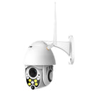 Wireless Surveillance Camera HD PTZ Home Security Outdoor Waterproof Network Dome Camera, Support Night Vision & Motion Detection & TF Card, US Plug