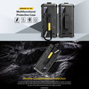For Ulefone Armor 12 5G Multifunctional TPU + PC Protective Case with Back Clip & Carabiner (Black)
