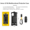 For Ulefone Armor 12 5G Multifunctional TPU + PC Protective Case with Back Clip & Carabiner (Black)