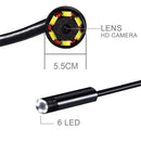 2 in 1 Micro USB & USB Endoscope Waterproof Snake Tube Inspection Camera with 6 LED for OTG Android Phone, Length: 5m, Lens Diameter: 5.5mm
