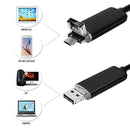 2 in 1 Micro USB & USB Endoscope Waterproof Snake Tube Inspection Camera with 6 LED for OTG Android Phone, Length: 5m, Lens Diameter: 5.5mm