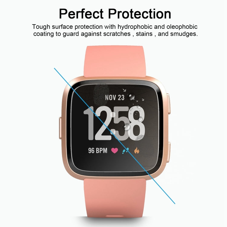 ENKAY Hat-Prince for Fitbit Versa 0.2mm 9H Surface Hardness 2.15D Curved Edge Tempered Glass Screen Protector