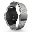 SMA-Round 1.28 inch Color Touch Screen Bluetooth Steel Strap Smart Watch, Waterproof, Support Voice Control / Heart Rate Monitor / Sleep Monitor / Bluetooth Camera, Compatible with Android and iOS System