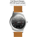 SMA-Round 1.28 inch Color Touch Screen Bluetooth Steel Strap Smart Watch, Waterproof, Support Voice Control / Heart Rate Monitor / Sleep Monitor / Bluetooth Camera, Compatible with Android and iOS System