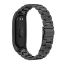Mijobs Stainless Steel Metal Watch Band for Xiaomi Mi Band 3 & 4 & 5 & 6(Black)