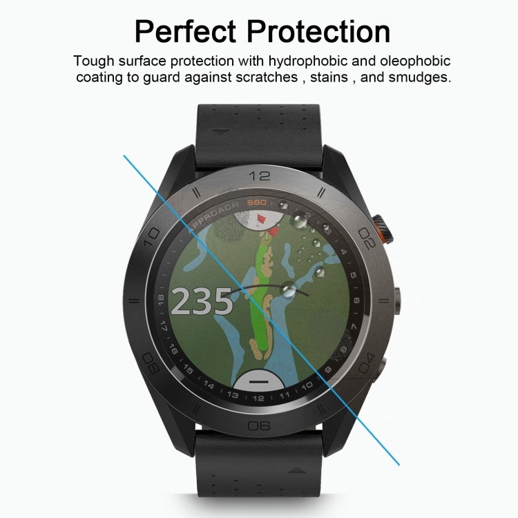 2 PCS ENKAY Hat-Prince for Garmin Approach S60 Smart Watch 0.2mm 9H Surface Hardness 2.15D Explosion-proof Tempered Glass Screen Film
