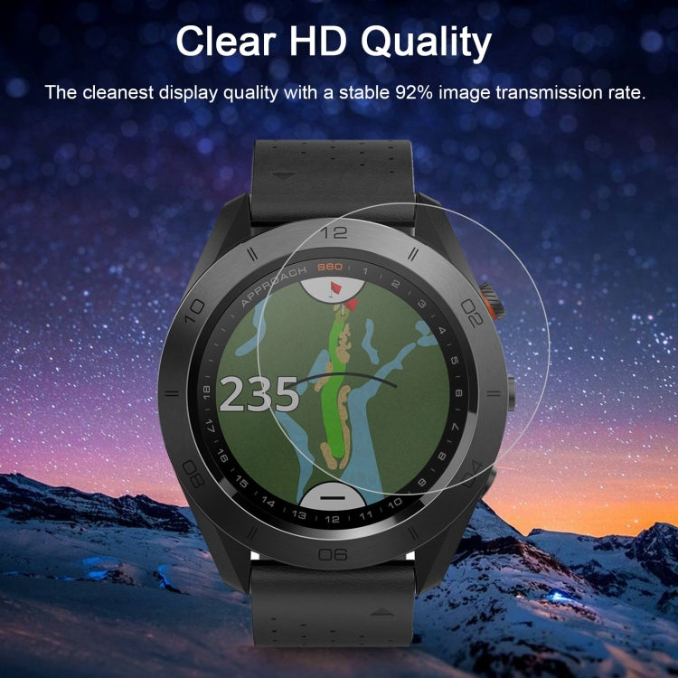 2 PCS ENKAY Hat-Prince for Garmin Approach S60 Smart Watch 0.2mm 9H Surface Hardness 2.15D Explosion-proof Tempered Glass Screen Film
