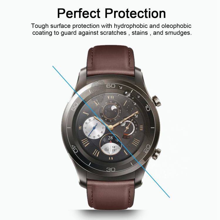 2 PCS ENKAY Hat-Prince for Huawei Watch 2 Pro Smart Watch 0.2mm 9H Surface Hardness 2.15D Explosion-proof Tempered Glass Screen Film