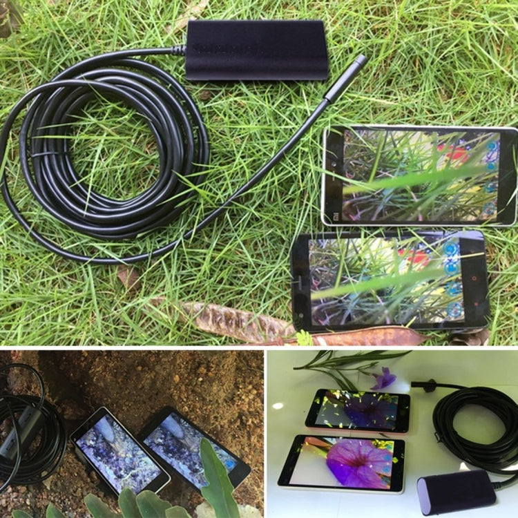 1.0MP HD Camera 30m Wireless Distance Metal WiFi Box Waterproof IPX67 Endoscope Snake Tube Inspection Camera with 6 LED for Android & iOS, Length: 1m, Lens Diameter: 9mm(Black)