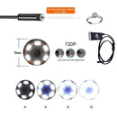 1.0MP HD Camera 30m Wireless Distance Metal WiFi Box Waterproof IPX67 Endoscope Snake Tube Inspection Camera with 6 LED for Android & iOS, Length: 2m, Lens Diameter: 9mm(Black)