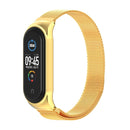 Mijobs Milan CS Metal Magnetic Watch Band for Xiaomi Mi Band 3 & 4 & 5 & 6, Host not Include(Gold)