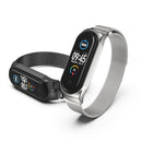 Mijobs Milan CS Metal Magnetic Watch Band for Xiaomi Mi Band 3 & 4 & 5 & 6, Host not Include(Gold)
