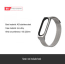 Mijobs Milan CS Metal Magnetic Watch Band for Xiaomi Mi Band 3 & 4 & 5 & 6, Host not Include(Gold)