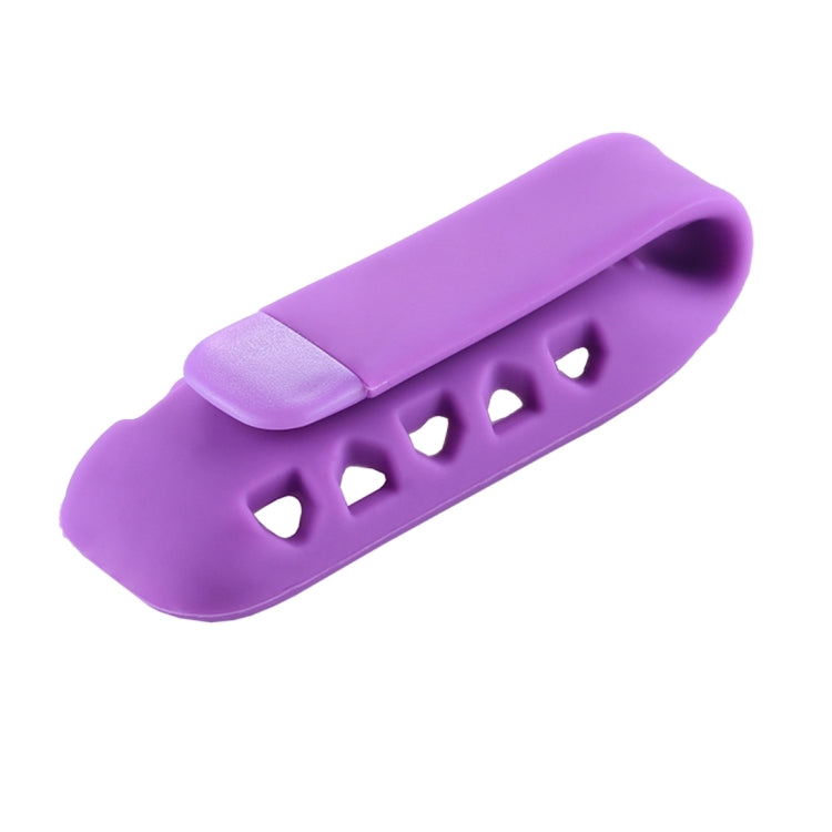 For Fitbit One Smart Watch Clip Style Silicone Case, Size: 6x2.2x1.5cm(Purple)