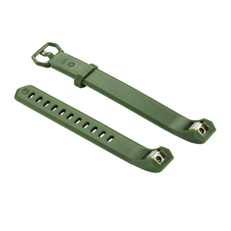 For Fitbit Alta Smart Watch Silicone Watchband, Length: about 23.8cm(Army Green)