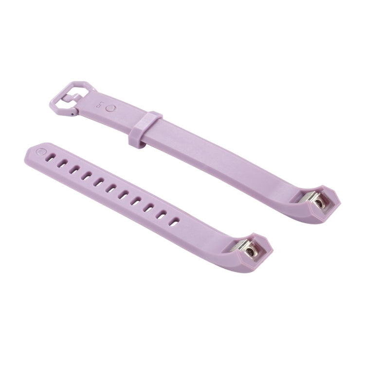 For Fitbit Alta Smart Watch Silicone Watchband, Length: about 23.8cm(Light Purple)