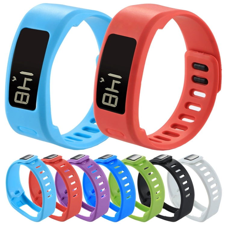 For Garmin Vivofit 1 Smart Watch Silicone Watch Band, Length: about 21cm(Black)