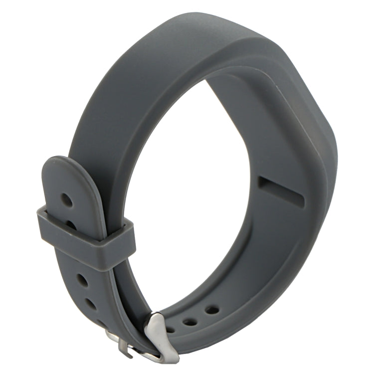 For Garmin Vivofit 3 Smart Watch Silicone Watch Band, Length: about 24.2cm(Grey)