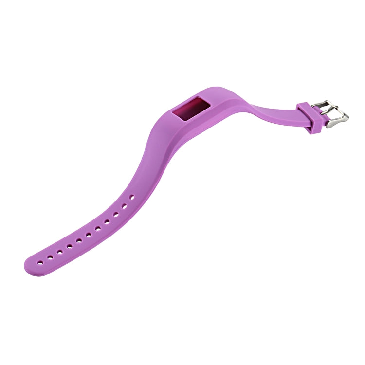 For Garmin Vivofit 3 Smart Watch Silicone Watch Band, Length: about 24.2cm(Purple)