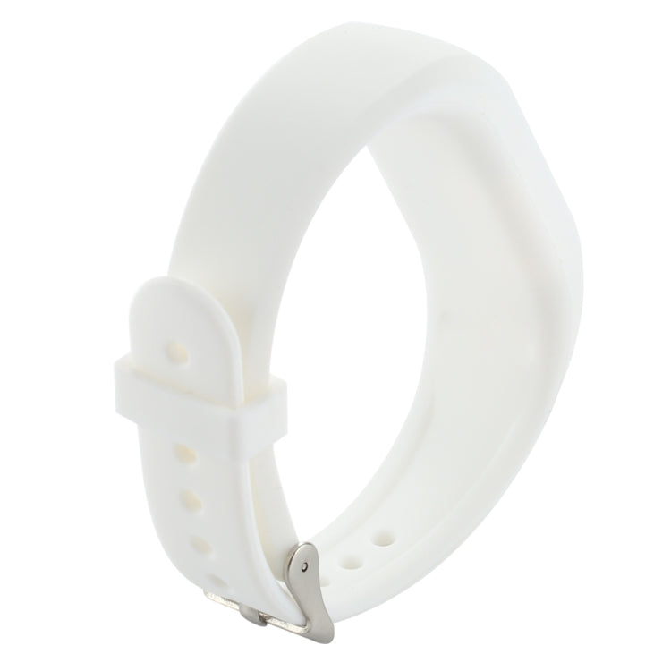 For Garmin Vivofit 3 Smart Watch Silicone Watch Band, Length: about 24.2cm(White)