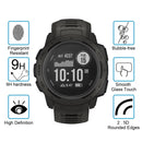 2 PCS ENKAY Hat-Prince 0.2mm 9H 2.15D Curved Edge Tempered Glass Film for Garmin Instinct Intelligent Sports Watch