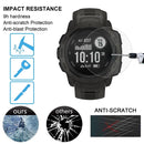 2 PCS ENKAY Hat-Prince 0.2mm 9H 2.15D Curved Edge Tempered Glass Film for Garmin Instinct Intelligent Sports Watch