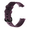 Diamond Pattern Silicone Watch Band for Fitbit Charge 3, Size: 210x18mm(Dark Purple)