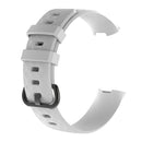 Diamond Pattern Silicone Watch Band for Fitbit Charge 3, Size: 210x18mm(White)