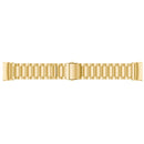 Three Beads Slingshot Buckle Solid Stainless Steel Watch Band for Fitbit Charge 3(Gold)