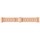 Three Beads Slingshot Buckle Solid Stainless Steel Watch Band for Fitbit Charge 3(Rose Gold)