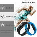 TLW25 0.42 inch OLED Display Bluetooth Smart Bracelet, IP66 Waterproof, Support Heart Rate Monitor / Pedometer / Calls Remind / Sleep Monitor / Sedentary Reminder / Alarm / Remote Capture, Compatible with Android and iOS Phones (Blue)