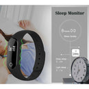 TLW25 0.42 inch OLED Display Bluetooth Smart Bracelet, IP66 Waterproof, Support Heart Rate Monitor / Pedometer / Calls Remind / Sleep Monitor / Sedentary Reminder / Alarm / Remote Capture, Compatible with Android and iOS Phones (Black)