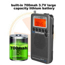 HRD-737 Portable Aircraft Band Radio Wide Frequency Receiver (Gold)