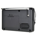 K-603 Portable FM / AM / SW Full Band Stereo Radio, Support BT & TF Card (Black)