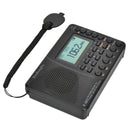 K-603 Portable FM / AM / SW Full Band Stereo Radio, Support BT & TF Card (Black)