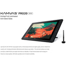 HUION Kamvas Pro 20 (2019) GT1901 5080 LPI 19.53 inch 16 Press Keys Dual Touch Bar Drawing Tablet Pen Display with Battery-Free Pen & Pen Holder