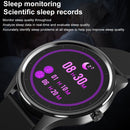 DT55 1.3 inch Round Touch Always-on Screen Smart Watch, Support Heart Rate Monitoring / Sleep Monitoring / Pedometer / Caloriessteel, steel belt(Black Black)