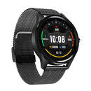DT55 1.3 inch Round Touch Always-on Screen Smart Watch, Support Heart Rate Monitoring / Sleep Monitoring / Pedometer / Caloriessteel, steel belt(Black Black)