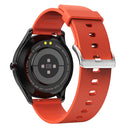 DT55 1.3 inch Round Touch Always-on Screen Smart Watch, Support Heart Rate Monitoring / Sleep Monitoring / Pedometer / Calories, Silicone Strap(Orange)