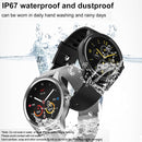 DT55 1.3 inch Round Touch Always-on Screen Smart Watch, Support Heart Rate Monitoring / Sleep Monitoring / Pedometer / Calories, steel belt(Silver)
