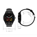 DT55 1.3 inch Round Touch Always-on Screen Smart Watch, Support Heart Rate Monitoring / Sleep Monitoring / Pedometer / Calories, steel belt(Silver)