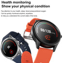 DT55 1.3 inch Round Touch Always-on Screen Smart Watch, Support Heart Rate Monitoring / Sleep Monitoring / Pedometer / Calories, steel belt(Silver)