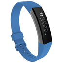 Solid Color Silicone Watch Band for FITBIT Alta / HR, Size: L(Turkish Blue)