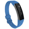 Solid Color Silicone Watch Band for FITBIT Alta / HR, Size: L(Turkish Blue)